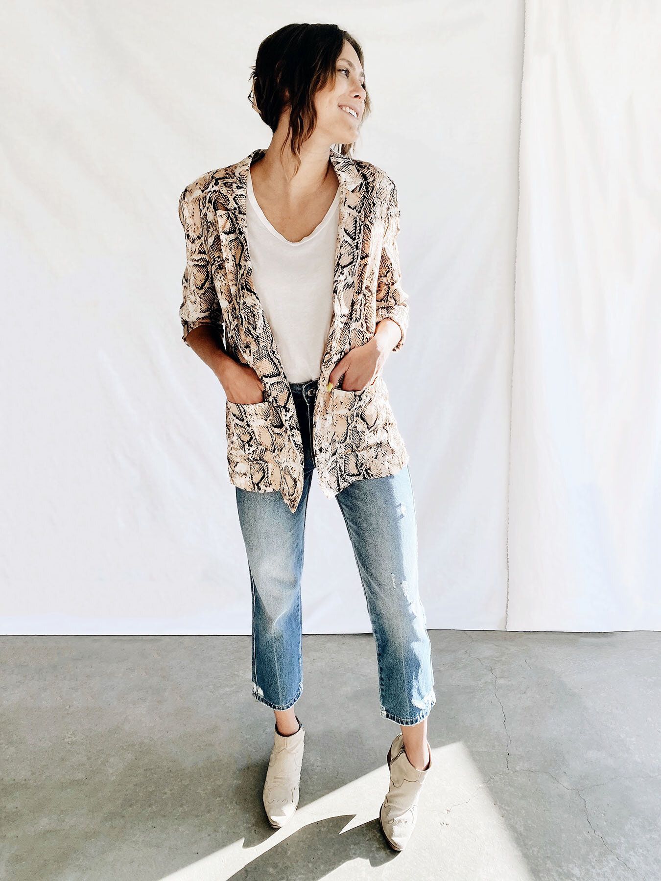 Snake Skin Blazer